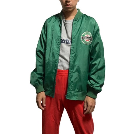 【USED】90'S HAINEKEN NYLON BLOUSON
