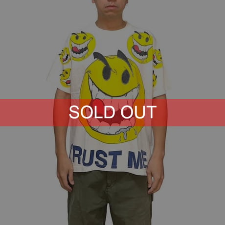 【USED】90'S FREEZE ACID SMILY TRUST ME T-SHIRT