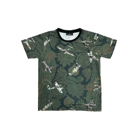 【USED】GIVENCHY 2012 SS PRE PAISLEY × MILITARY AIRCRAFT T-SHIRT