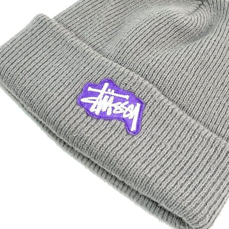 【USED】90'S-00'S STUSSY LOGO KNIT CAP