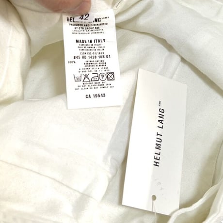【DEAD STOCK】HELMUT LANG 1998 AW WHITE MOLESKIN ASTRO BIKER PANTS