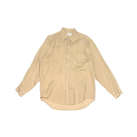 【USED】90'S BANANA REPUBLIC IRISH LINEN SHIRT BEIGE