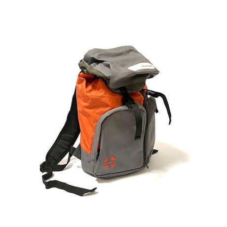 【USED】90'S-00'S TOMMY HILFIGER BACKPACK GRAY KHAKI × ORANGE