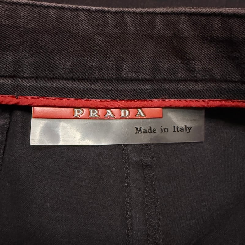 USED】00's PRADA SPORT Sun-Faded Zip-Hem Techni