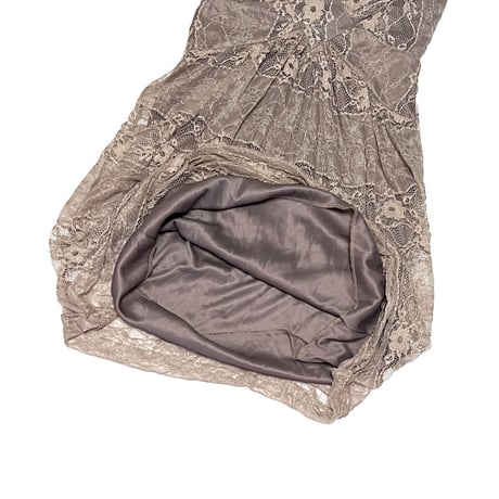 【USED】00's SEPIA FAIRY GRUNGE LACE DRESS