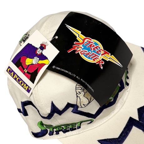 【DEAD STOCK】1996 VEGA × Street Fighter II “Guile” Snapback Cap Made for Italy