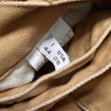 【USED】80's ARMANI JEANS Camel 2-Tuck Tapered Pants