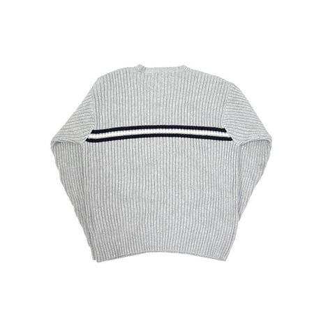 【USED】00'S J.CREW LINE COTTON RIB KNIT SWEATER