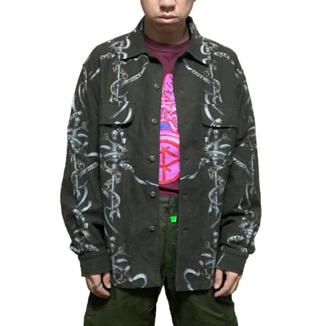 【USED】AVILEX USA HARD CORE SHIRT