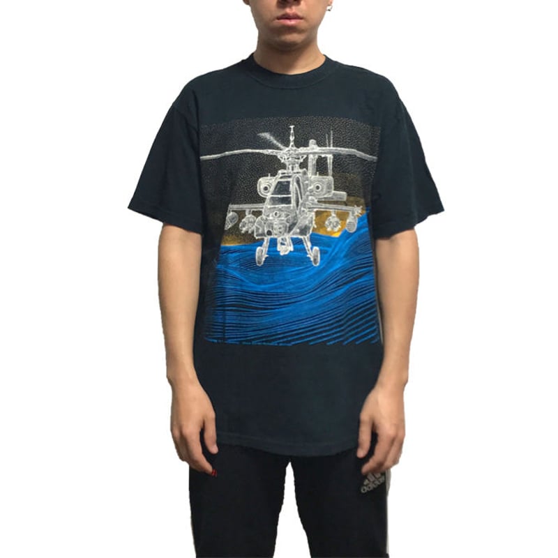 USED】90'S AH-64 APACHE T-SHIRT | KONBINI