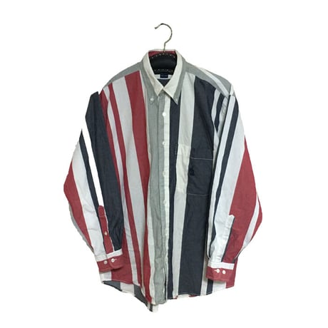 【USED】90'S NAUTICA MULTI STRIPE SHIRT