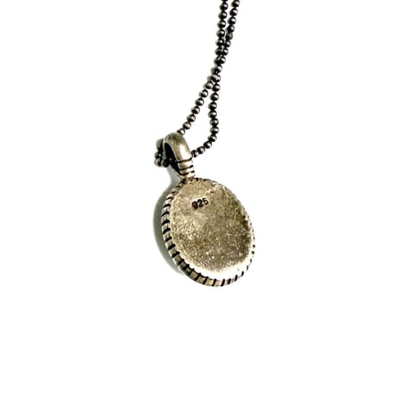 【USED】Vintage White Buffalo Turquoise Pendant Necklace
