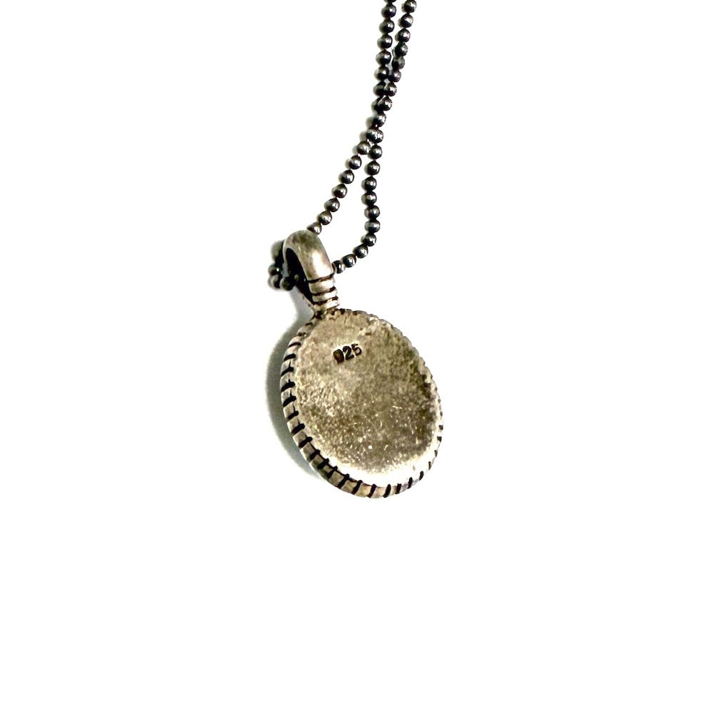 バッファロー　ネックレス ペンダントトップ ヴィンテージ USA 5￠BUFFALO＆INDIAN CHIP INLAY NECKLACE(アメリカ5セント