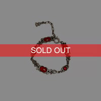 【USED】60's-70's MIRACLE Carnelian Cabochon Bracelet
