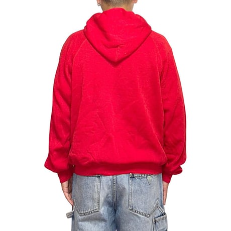【USED】80's Budweiser "King of Beers" Sweat Hoodie RED