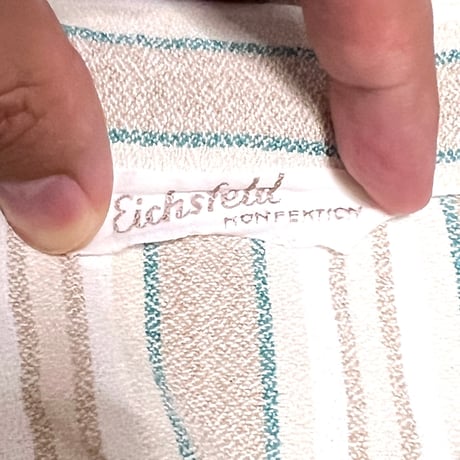 【USED】70's Eichsfeld Konfektion STRIPE WORK SHIRT JACKET②