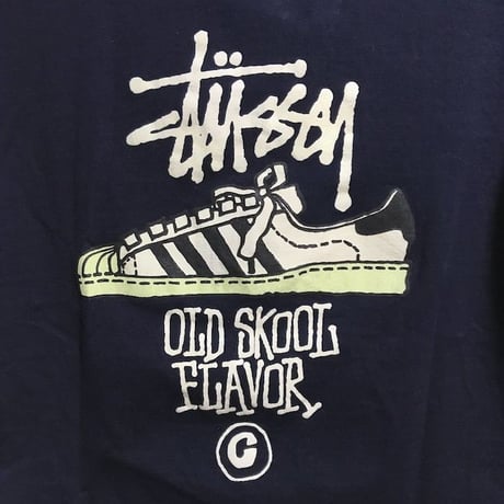 【USED】90'S STUSSY OLD SKOOL T-SHIRT