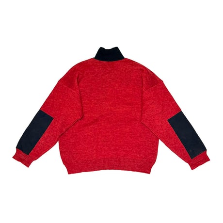 【USED】80's COLLARED KNIT SWEATER MADE IN ITALY