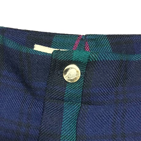 【USED】90'S VIVIENNE WESTWOOD PINK GORDON WOOL BONDAGE TROUSERS