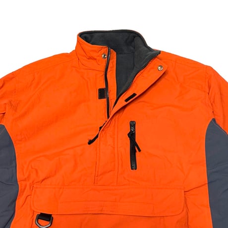 【USED】90's-00's OLD NAVY PULLOVER PUFFER JACKET ORANGE