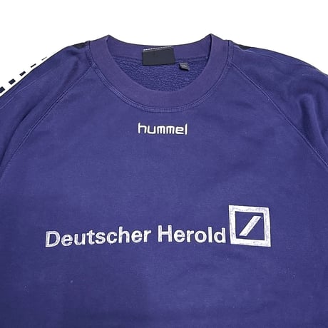 【USED】90's hummel German Sponsor Oversized Sweatshirt