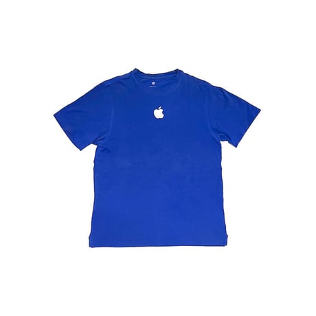 【USED】00'S APPLE EMBROIDERED T-SHIRT BLUE