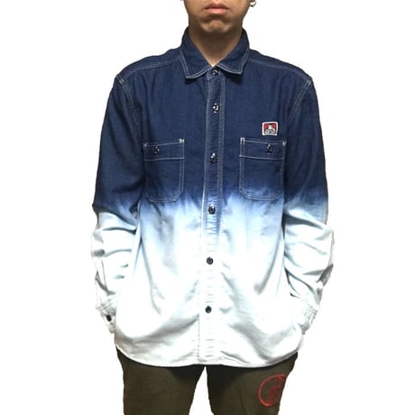 【USED】BEN DAVIS BLEACH SHIRT