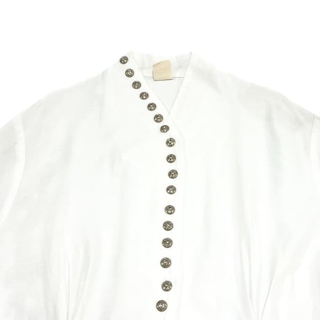 【USED】80s FRENCH VINTAGE DEFORMED BLOUSE