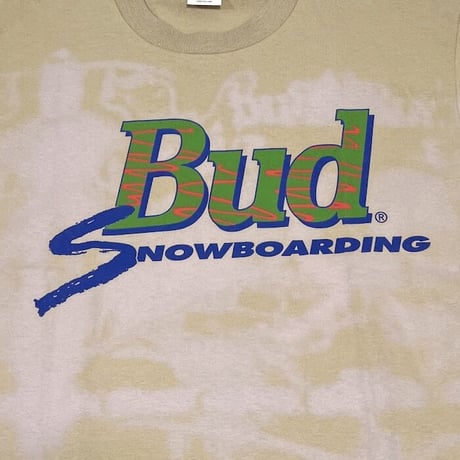【DEAD STOCK】90'S BUDWEISER SNOWBOARDING T-SHIRT