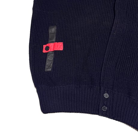 【USED】80's Italian Ribbed Knit Vest with Nylon Trim