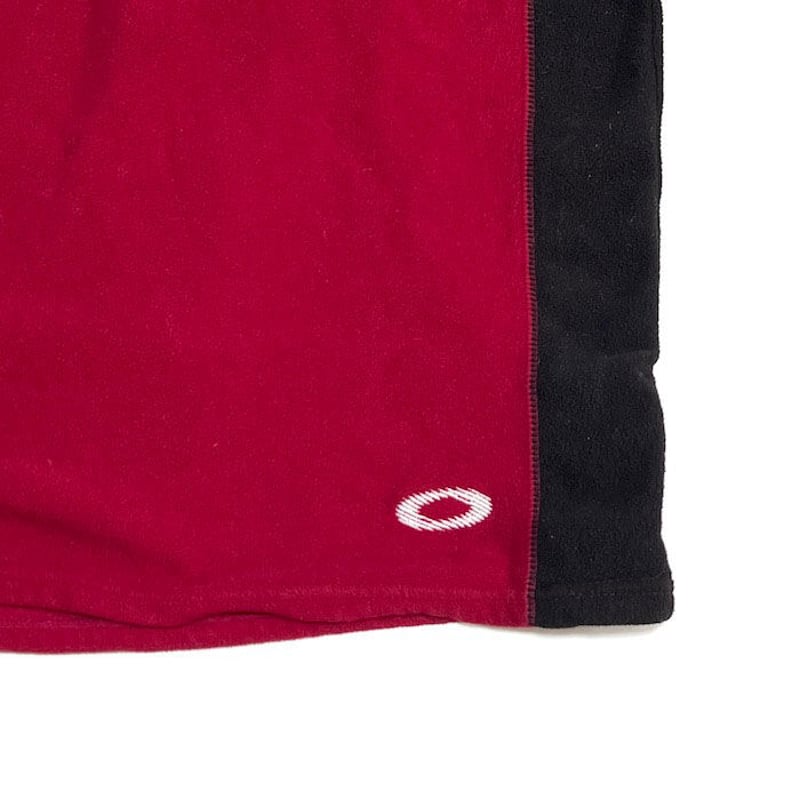 USED】00'S OAKLEY SOFTWARE FLEECE TOP RED | KON