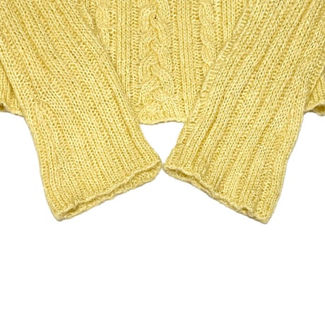 【USED】90'S energie MIX FABRIC HI-NECK KNIT SWEATER