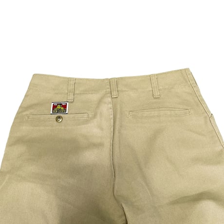 【USED】90's BEN DAVIS WORK TROUSERS BEIGE MADE IN USA