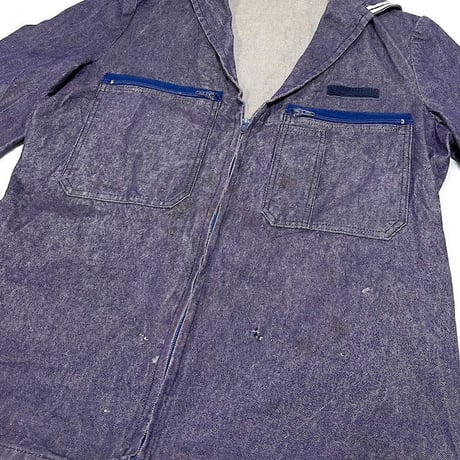 【USED】80'S FRENCH NAVY SAILOR DENIM JACKET