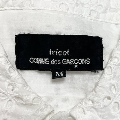 【USED】90's-00's tricot COMME DES GARÇONS CUTWORK EMBROIDERY S/S BLOUSE