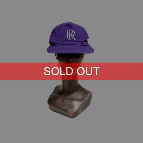 【USED】90's Rolls Royce LOGO EMBROIDERED CAP PURPLE