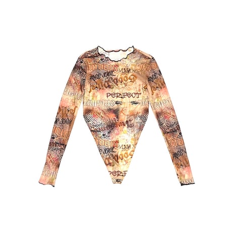 【UESD】00's ALLOVER PATTERN POWER NET BODYSUIT