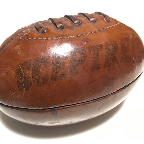 【USED】VINTAGE SCEPTRE LEATHER MINI RUGBY BALL