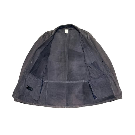 【USED】00's RUFFO SUEDE LEATHER TAILORED JACKET