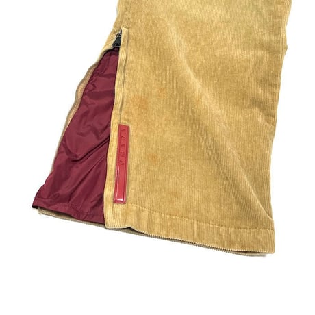 【USED】90'S-00'S PRADA LINEA ROSSA CORDUROY PANTS