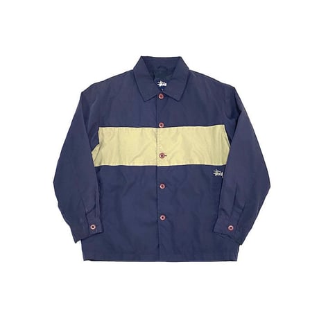 【USED】90'S-00'S STUSSY NYLON BUTTON JACKET