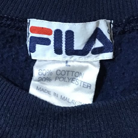 【USED】90'S FILA LOGO SWEATSHIRT