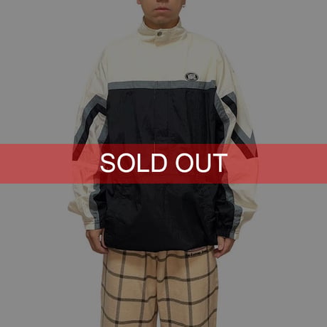 【USED】90'S OLD VANS HALF-ZIP NYLON PULLOVER JACKET
