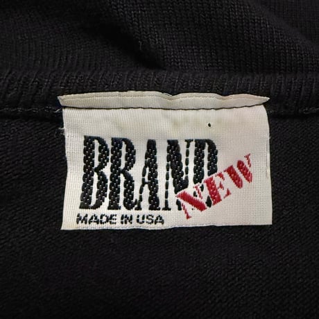 【USED】80's BRAND NEW SHEER BORDER S/S KNIT