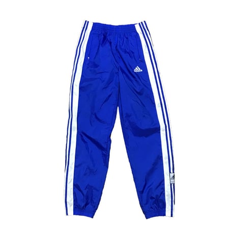【USED】90'S ADIDAS SNAP BUTTON NYLON TRACK PANTS
