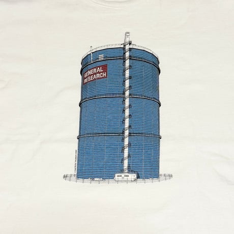 【USED】00s General Research 2004 Flower & Sunshine Days Water Tower T-SHIRT