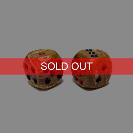 【USED】Vintage Afghanistan Natural Stone Big Dice Set