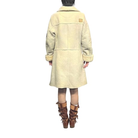 【USED】00's DIESEL REAL SHEEPSKIN BUFFALO COAT