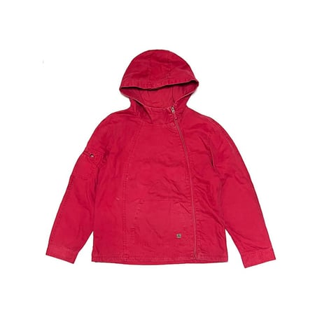 【USED】90's-00's Mousqueton DIAGONAL ZIP DUCK HOODED JACKET