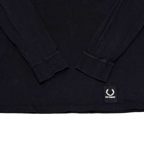 【USED】Fred Perry x Raf Simons 2018AW VINYL TAPE L/S T-SHIRT